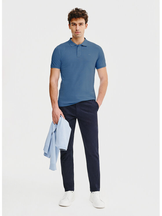 Pako Lorente Pako Lorente Polo P25SF-TX-003 Niebieski Classic Fit