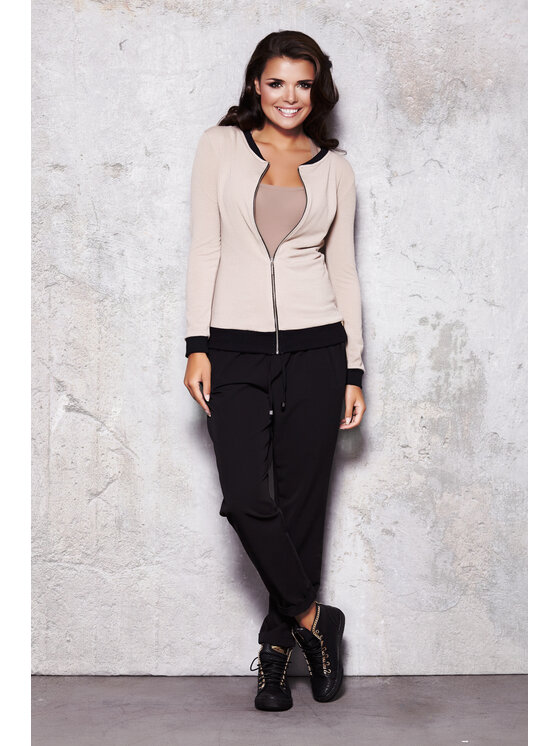 Infinite You Infinite You Kardigan M014 Beżowy Basic Fit