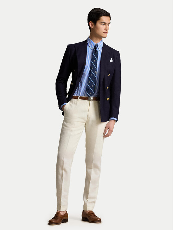 Polo Ralph Lauren Polo Ralph Lauren Πουκάμισο 710929346001 Ανοιχτό μπλε Custom Fit