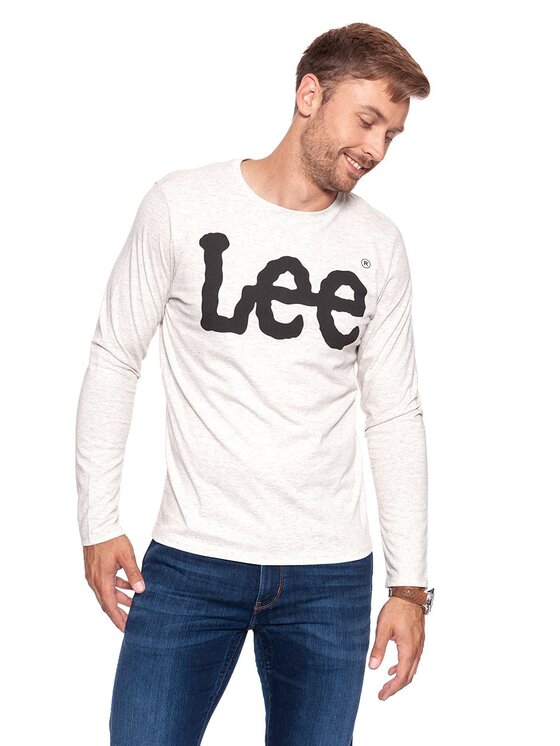Lee Lee T-shirt LONGSVE Grigio Regular Fit