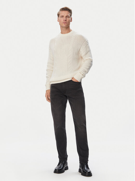 Calvin Klein Jeans Calvin Klein Jeans Pulover LV04RJ303G Crem Regular Fit