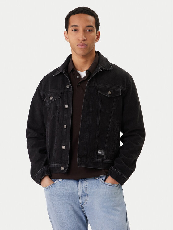 Tommy Jeans Tommy Jeans Jeansová bunda Ryan DM0DM22670 Černá Regular Fit