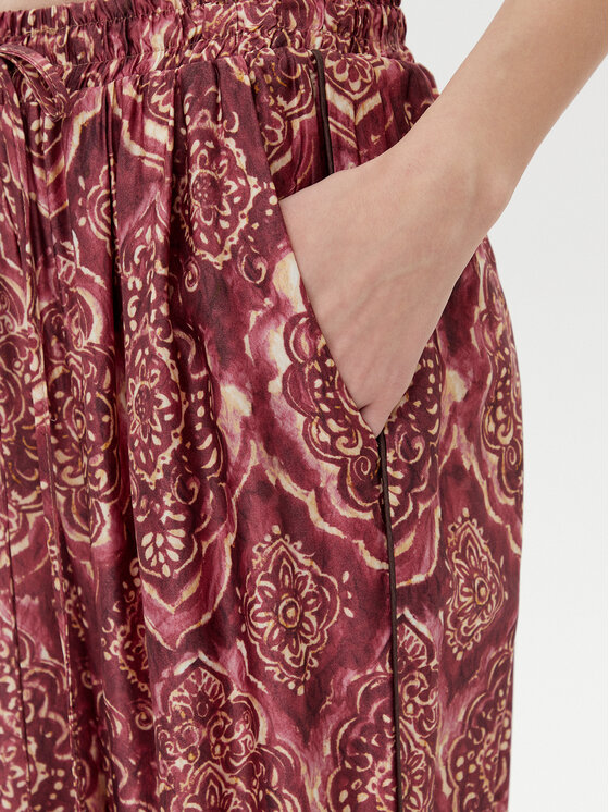 ViCOLO ViCOLO Штани з тканини TD0666 Бордовий Relaxed Fit