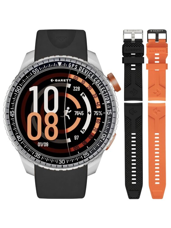 Garett Garett Zegarek 5904238487365-PAY-BLACK Czarny