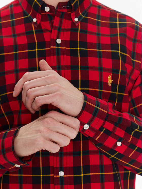 Polo Ralph Lauren Polo Ralph Lauren Srajca 710892434002 Rdeča Classic Fit