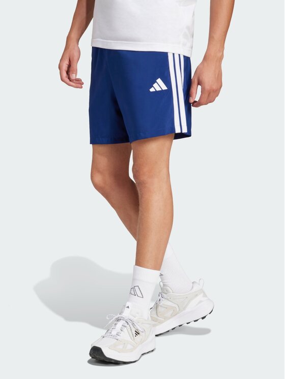 adidas adidas Szorty materiałowe 142117 Błękitny Regular Fit