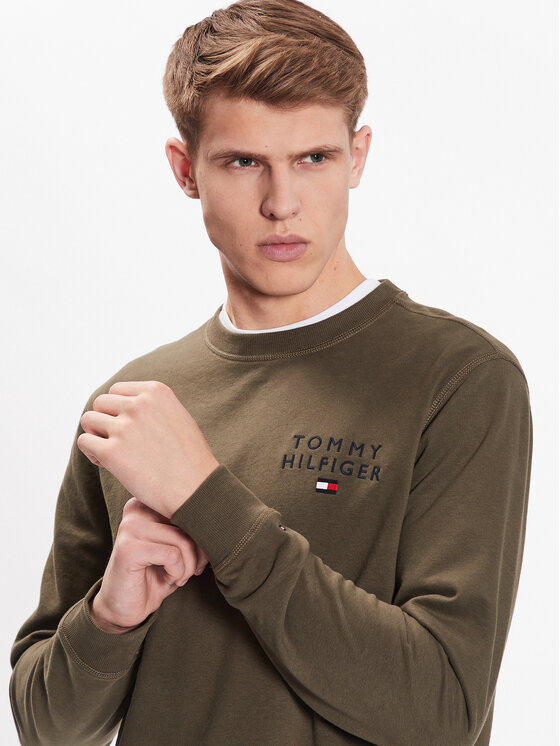 Tommy Hilfiger Tommy Hilfiger Mikina UM0UM02878 Khaki Regular Fit