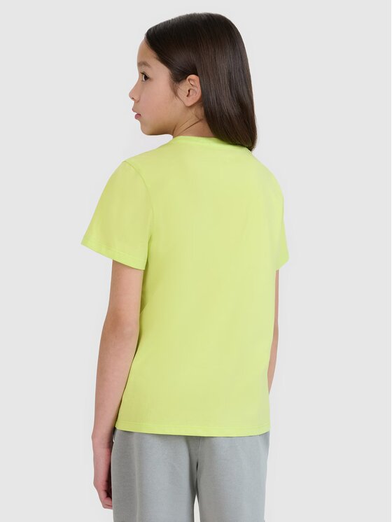 4F 4F T-Shirt 4FJWSS25TTSHF1871-45S Zelená Regular Fit