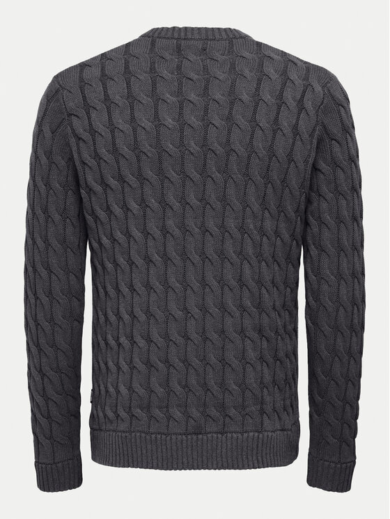 Only & Sons Only & Sons Пуловер 22026504 Сив Regular Fit