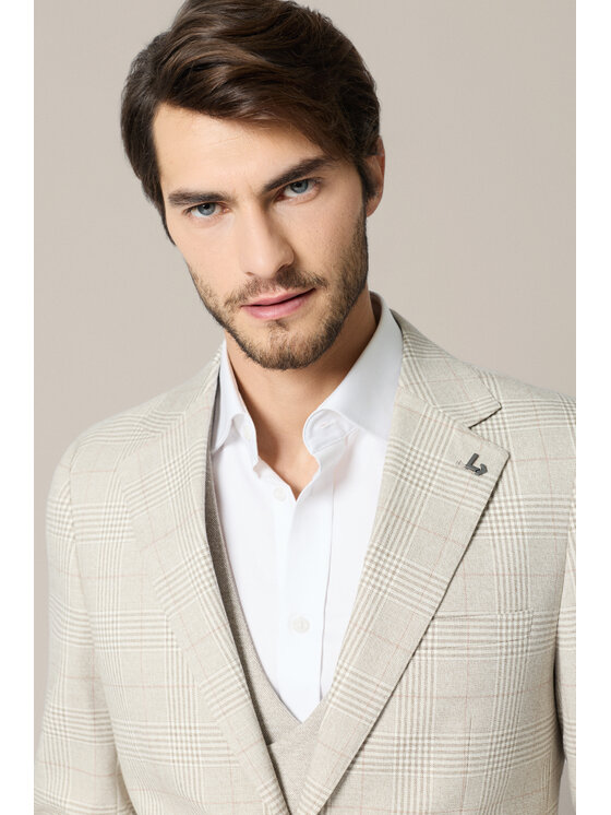 Lancerto Lancerto Marynarka Bagolino MA131126000033 Beżowy Regular Fit