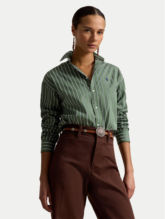 Polo Ralph Lauren Polo Ralph Lauren Риза 211910743513 Зелен Regular Fit