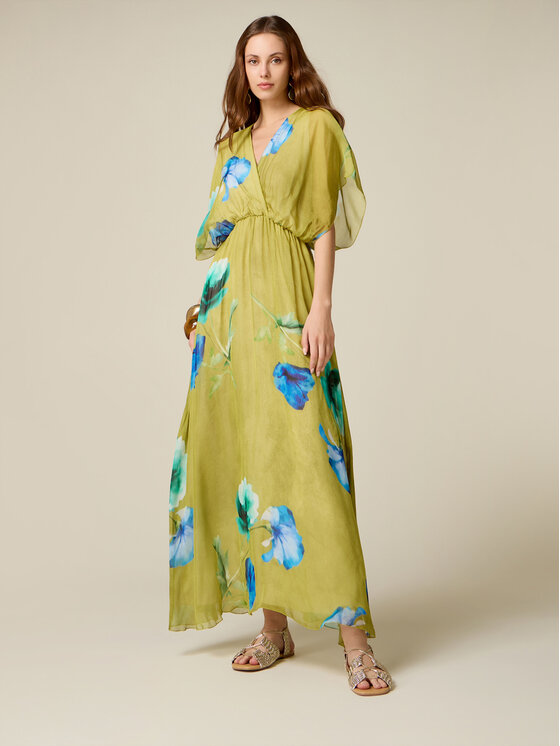 Oltre Oltre Abito da sera 7041J001034N0S5 Verde A-Line Fit