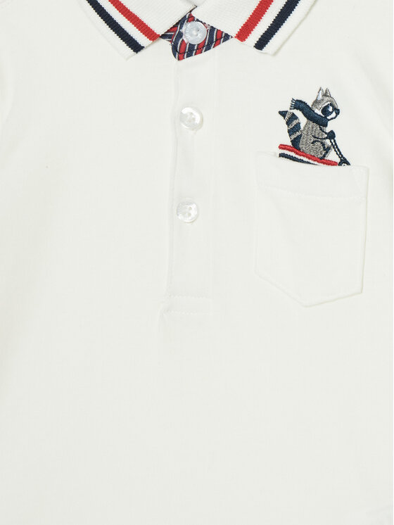 Original Marines Original Marines Polo marškinėliai DEA0717NM Balta Regular Fit
