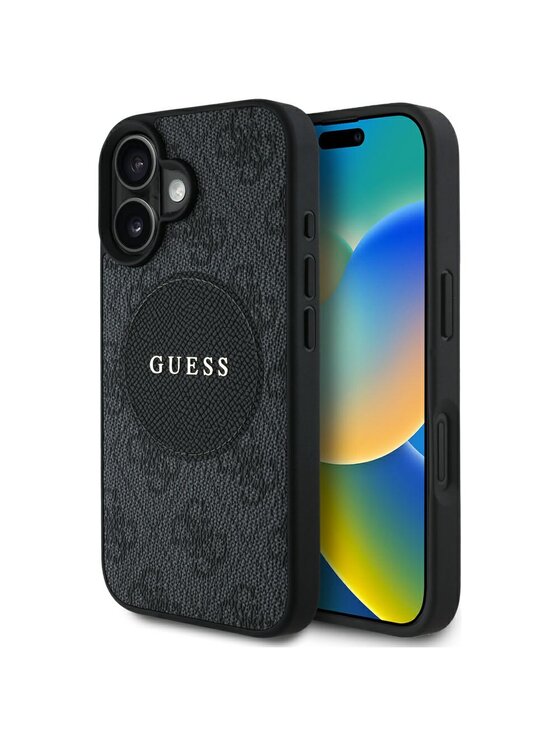Guess Guess Etui na telefon iPhone 16 Czarny