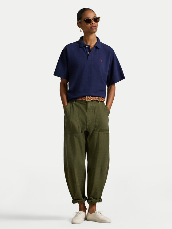 Polo Ralph Lauren Polo Ralph Lauren Тениска с яка и копчета 211A96270002 Тъмносин Relaxed Fit