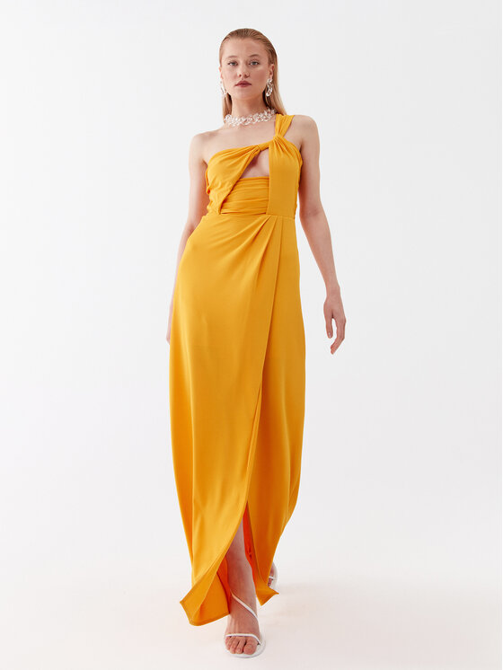 Patrizia Pepe Patrizia Pepe Estélyi ruha 2A2596/J113-R768 Narancssárga Regular Fit