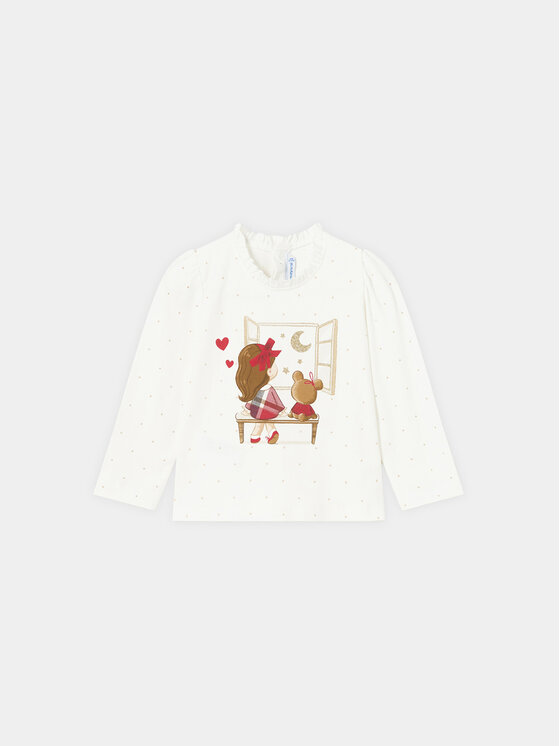 Mayoral Mayoral Bluse 2.007 Écru Regular Fit