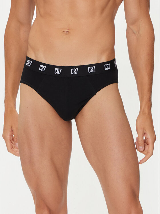 Cristiano Ronaldo CR7 Cristiano Ronaldo CR7 Souprava slipů Main Basic Brief 3-Pack 8100-66-900 Černá