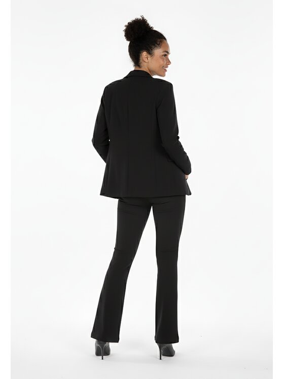 FIGL FIGL Komplet marynarka i spodnie materiałowe M1273 Czarny Regular Fit