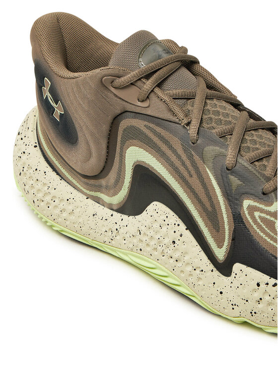 Under Armour Under Armour Взуття для баскетболу Ua Spawn 6 Mid Camo 3028338-200 Сірий