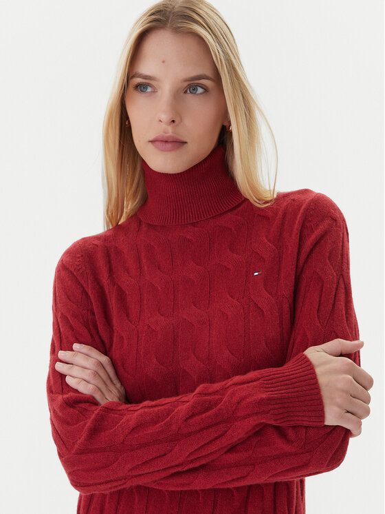 Tommy Hilfiger Tommy Hilfiger Trikotažinė suknelė WW0WW46429 Raudona Slim Fit