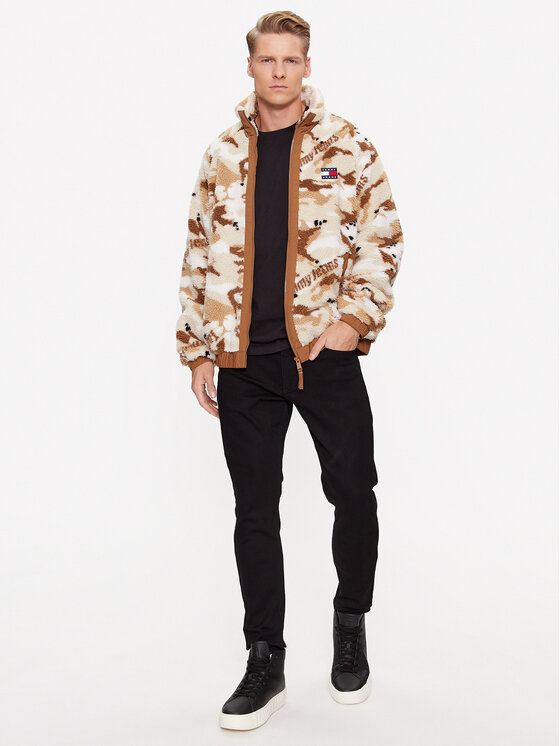 Tommy Jeans Tommy Jeans Μπουφάν μεταβατικό DM0DM17221 Μπεζ Relaxed Fit