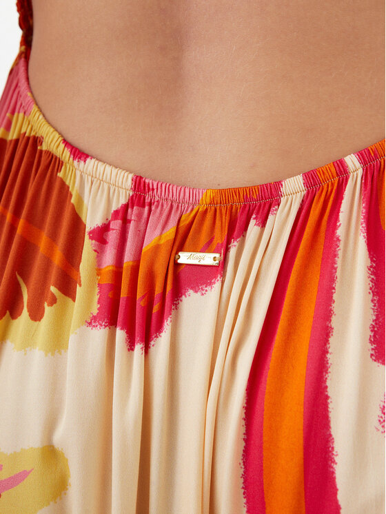 Maaji Maaji Літня сукня Jungle Palm Lavinia PT2707CLD001 Оранжевий Regular Fit