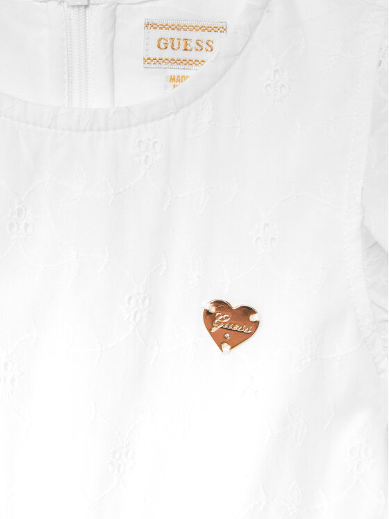 Guess Guess Sukienka codzienna K5GK12 WH710 Biały Regular Fit