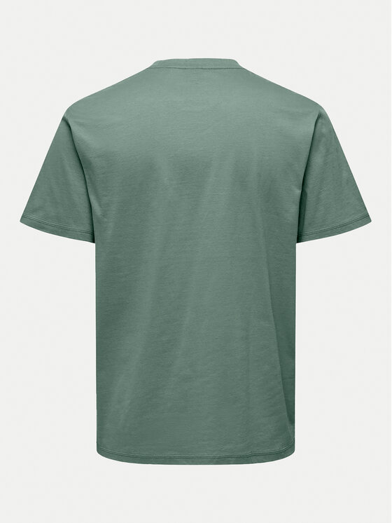 Only & Sons Only & Sons Tričko 22025208 Zelená Regular Fit