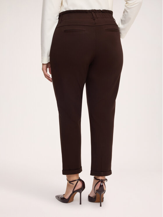 Fiorella Rubino Fiorella Rubino Pantaloni di tessuto P074L002491N022 Marrone Regular Fit