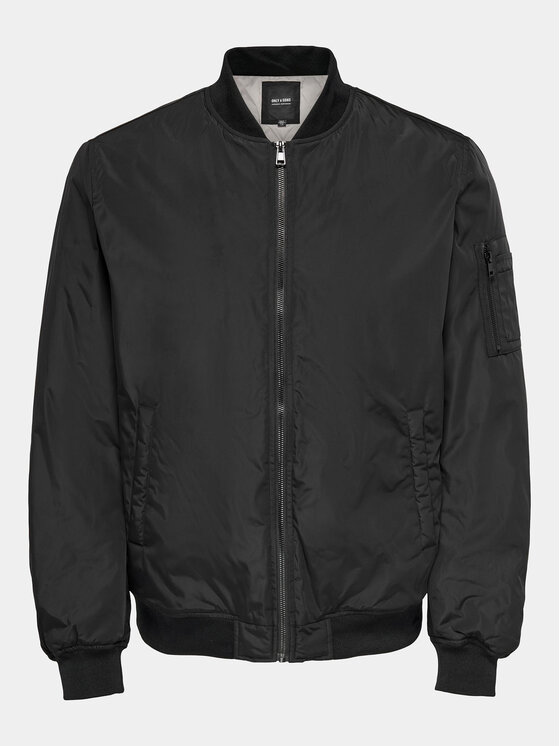 Only & Sons Only & Sons Яке бомбър Joshua 22023287 Черен Regular Fit