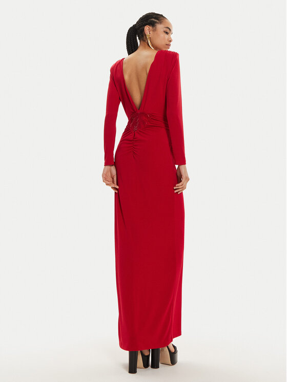 Fracomina Fracomina Abendkleid FQ24WD3008W62601 Rot Regular Fit