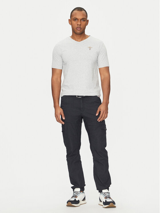Aeronautica Militare Aeronautica Militare T-shirt AM1UTI002 Siva Regular Fit