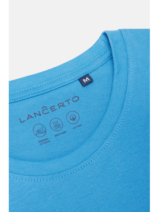 Lancerto Lancerto T-Shirt Kenneth TS073124000024 Niebieski Regular Fit