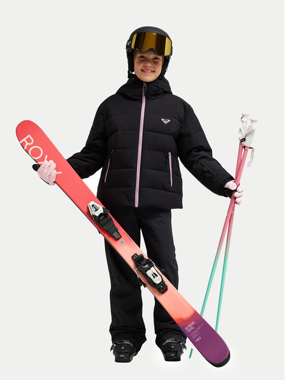 Roxy Roxy Лижна куртка Snowyhill ERGTJ03205 Чорний Regular Fit