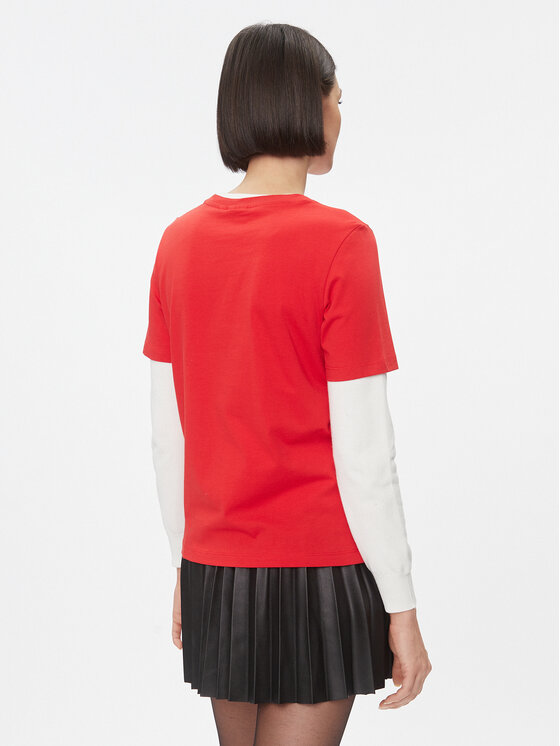 Vila Vila T-krekls 14090227 Sarkans Regular Fit