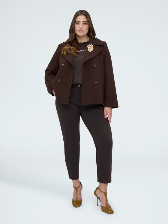 Fiorella Rubino Fiorella Rubino Spodnie materiałowe P853L002424N022 Brązowy Regular Fit