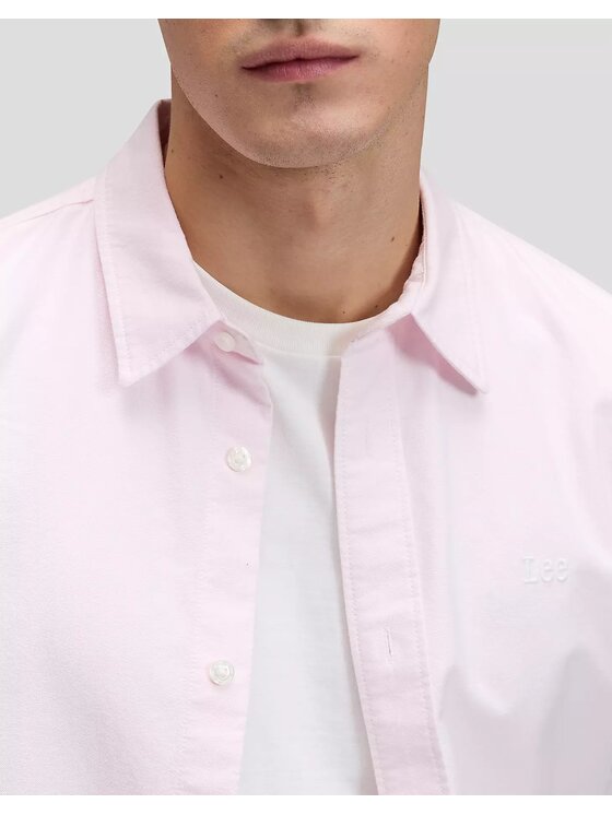 Lee Lee Koszula SHIRT Różowy Regular Fit