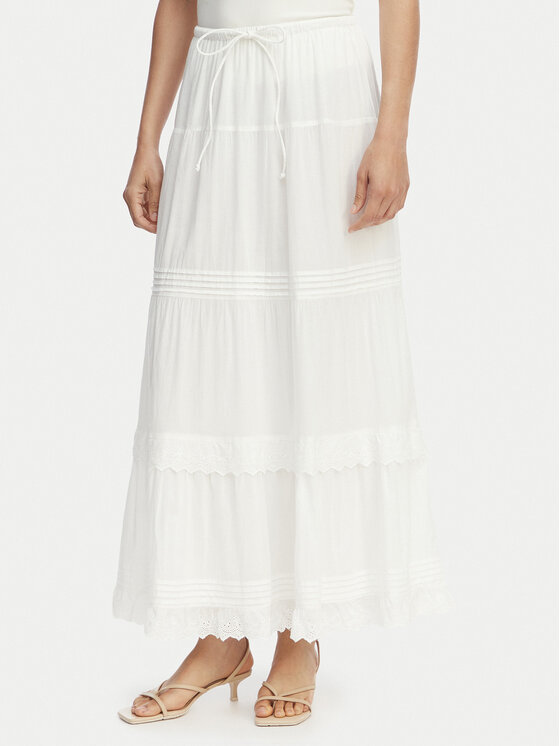 Vero Moda Vero Moda Maxi sukně Sandy 10345282 Bílá Regular Fit