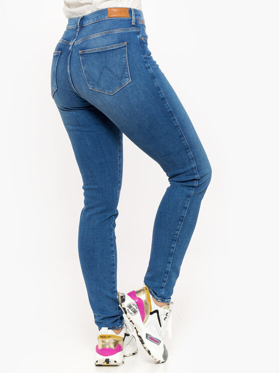 Wrangler Wrangler Jeans HIGH RISE SKINNY Blu Skinny Fit