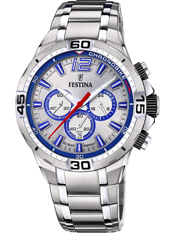 Festina Festina Zegarek F20522/1 Srebrny