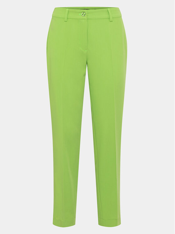 Olsen Olsen Chino hlače 14000500 Zelena Slim Fit