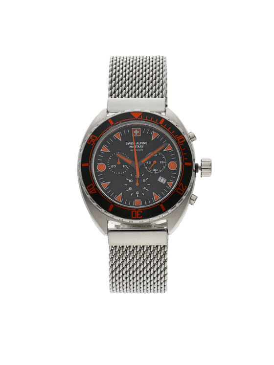Férfi Karóra Swiss Alpine Military, Ezüst, 7066.9139