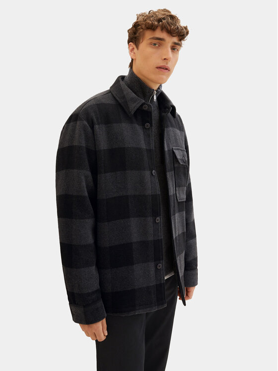 Tom Tailor Denim Tom Tailor Denim Demisezoninė striukė 1038860 Juoda Regular Fit