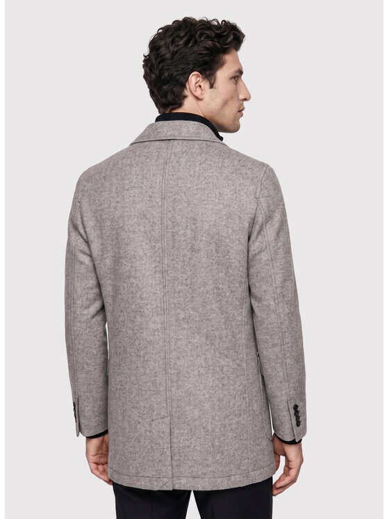 Pako Lorente Pako Lorente Płaszcz zimowy P26WF-7X-004 Beżowy Straight Fit
