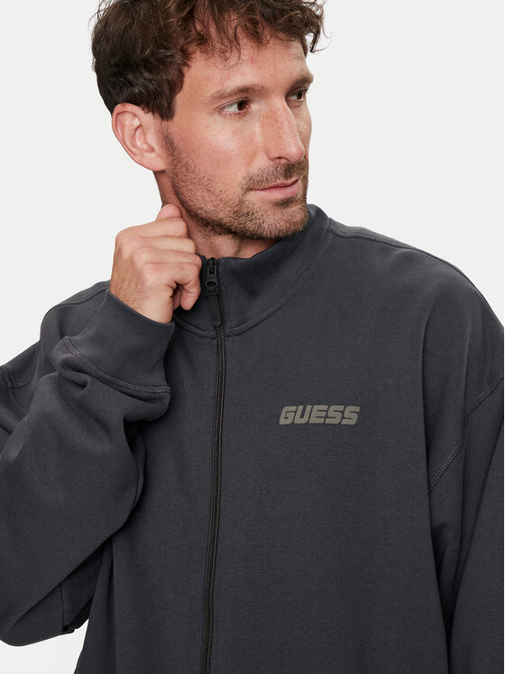 Guess Guess Bluza Emis Z4YQ01 KAIJ1 Szary Regular Fit