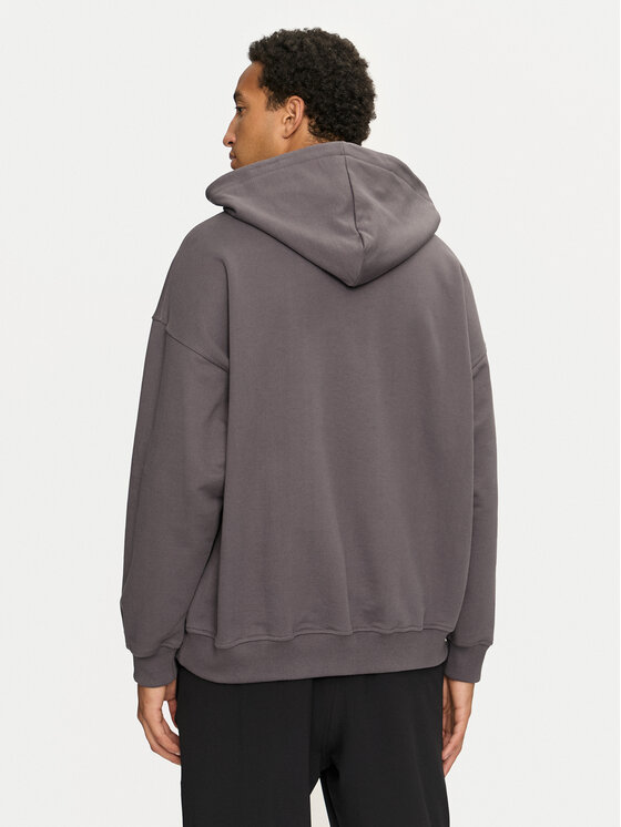 2005 2005 Felpa Unisex Blank Grigio Loose Fit