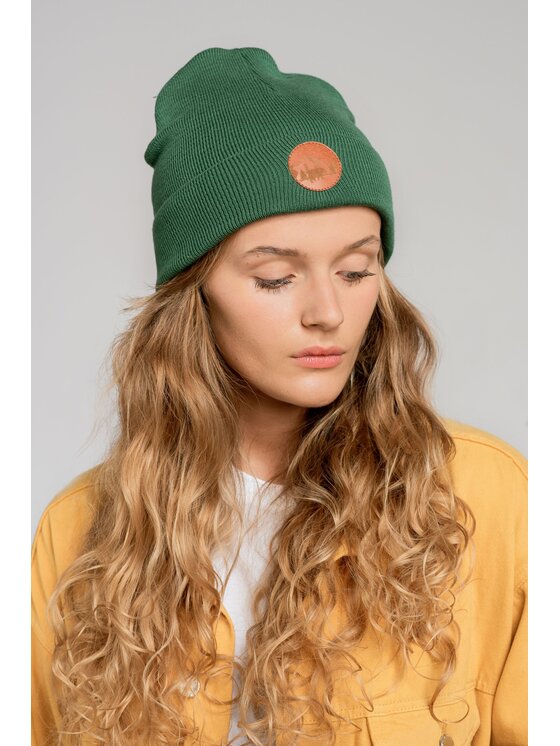 Kabak Kabak Czapka klasyczna beanie Zielony