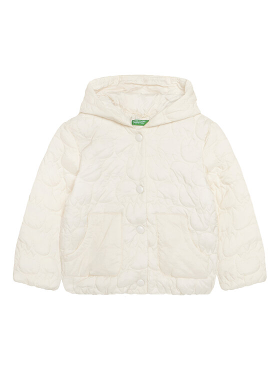 United Colors Of Benetton United Colors Of Benetton Bunda pro přechodné období 2YCUGN042 Écru Regular Fit