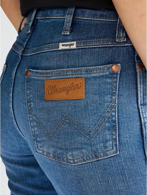 Wrangler Wrangler Jeansy SIENNA Niebieski Slim Fit
